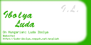 ibolya luda business card